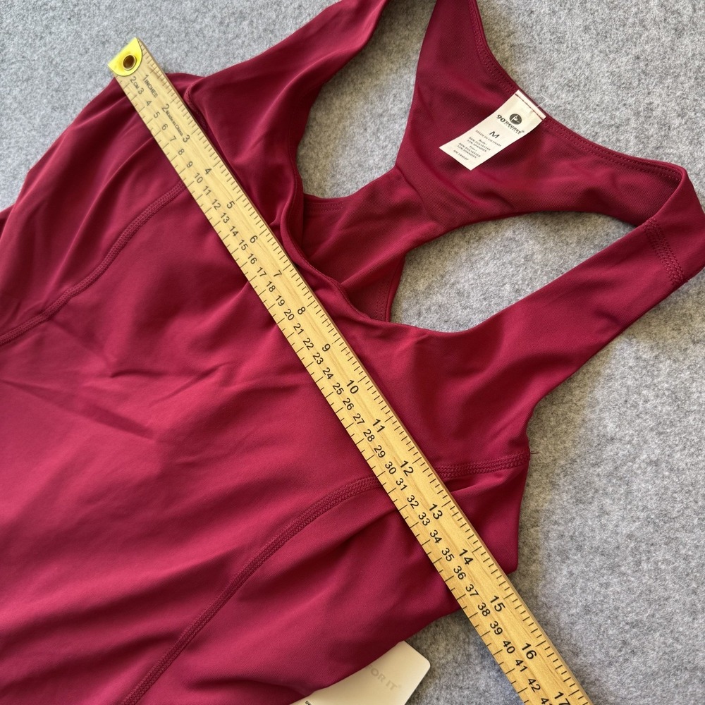 90 Degree by Reflex Courtside Utility Bra Dress Beet Red Womens M NWT - Picture 6 of 14